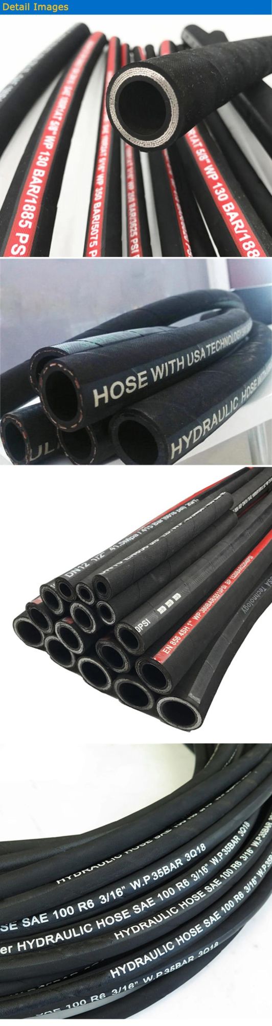 En 854 En 853 Hydraulic Oil Rubber Hose Petroleum/Oil Discharge Suction Hose