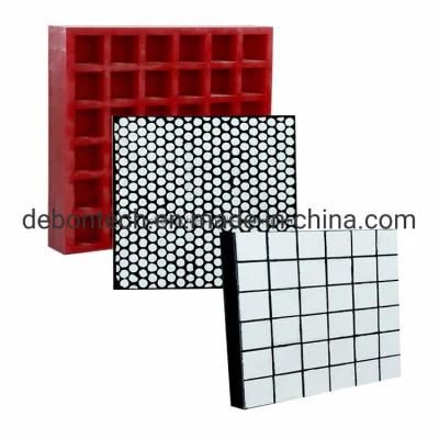 Alumina Ceramic Wear Lining Plate Ceramic Tile in Rubber