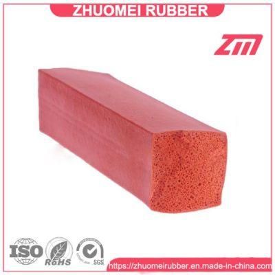 Rectangle Shape Sponge Silicone Seal Strip with or Without Adhesive