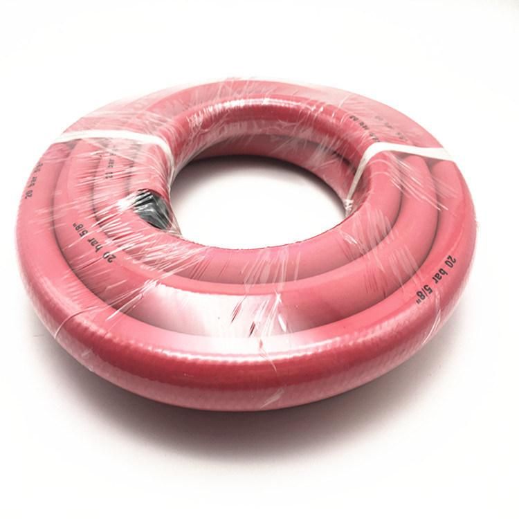 3/8" Flexible Red Rubber Water Hose with Smooth Surface