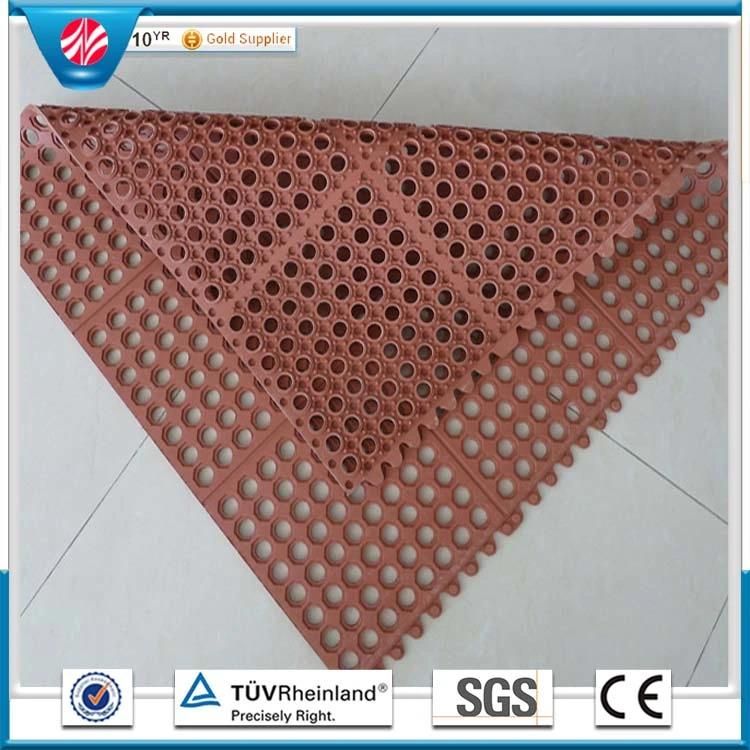 Hole Rubber Flooring Mat/Drainage Rubber Anti-Fatigue Mats