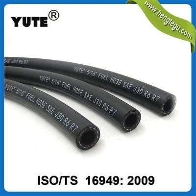 Black Multipurpose Rubber Fuel Rubber Oil Truck Hose Meets Saej30 R7
