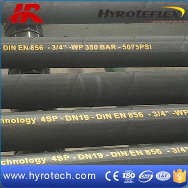 Four Wires Spiral Hydraulic Flexible Oil Hose DIN En 856 4sp