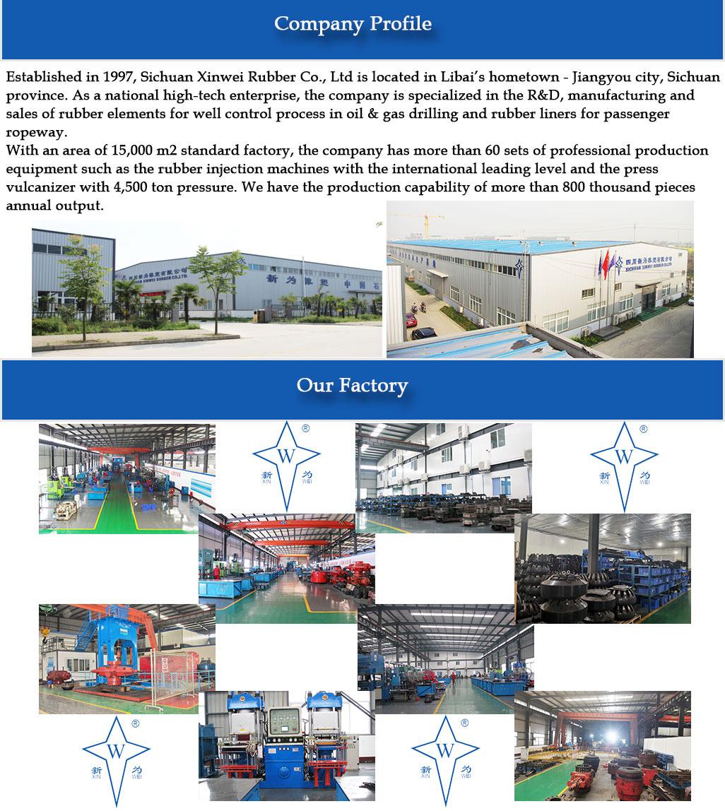 API 16A RAM Blowout Preventer Spare Parts Bop′ S Sealing Rubber Shear RAM Packer