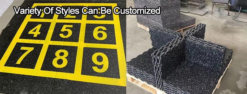 Hot Sale Rubber Flooring Mat, Outdoor Rubber Flooring Tile