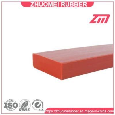Custom Size Extruded Rectangle Solid Silicone Rubber Seal