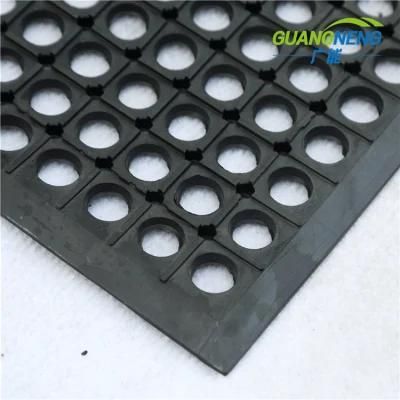 Workshop Newest Acid Resistant Rubber Bath Mat Holes Rubber Mat