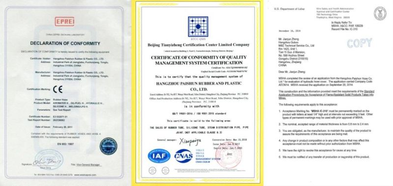 Ce Certified Four Wire Spiral En856 4sh Hydraulic Hose DN13