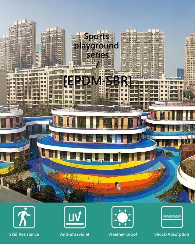 MSDS Se Approved Wholesale EPDM Rubber Granule /EPDM Crumb for School Playground