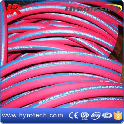 Heat-Resistant Red One Wire Steam Water Rubber Hose up to 175 Degrees