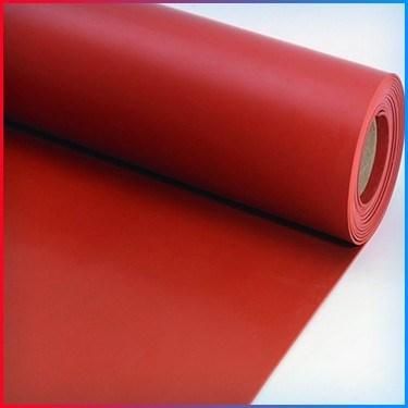 China Industrial Wear-Resistant Red Rubber Flooring Mat / Rubber Sheet