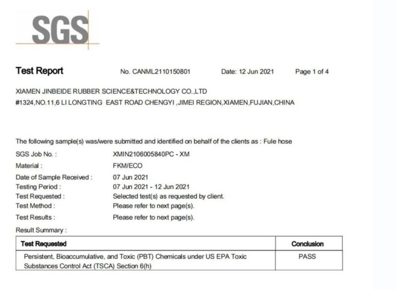 China Manufacturer EPA/Carb Certificated Low Permeation Rubber Fuel Hose for Motorcycles