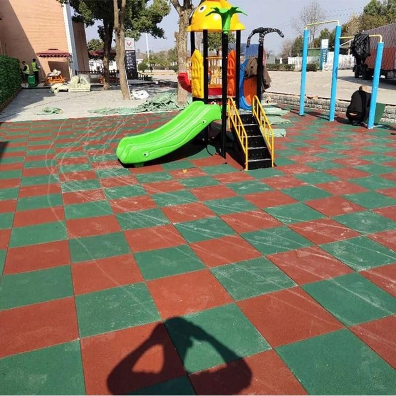 China Factory Anti-Slip Safety Playground Flooring /Rubber Tile /Rubber Mat