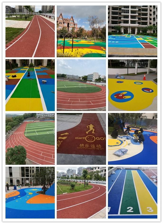 EPDM Rubber Granules Kindergarten Plastic Runway Walking Sidewalk