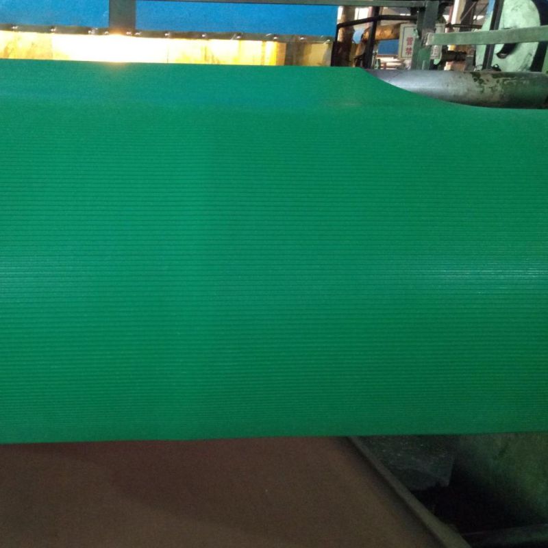 Green Anti Slip Fine Ribbed Rubber Mat /Rubber Sheet