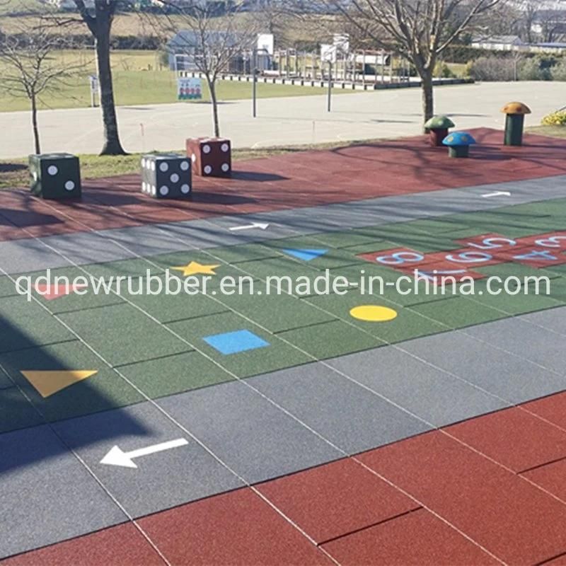 Animal Pattern Children Playground Softy Rubber Tile