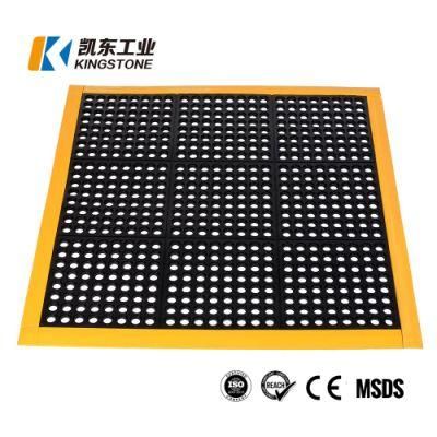 Non Slip Interlocking Rubber Kitchen Drainage Mat 3*3