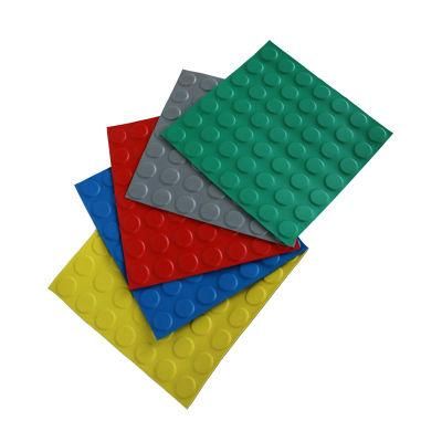 High Quality Round Button Coin Pattern Rubber Mat