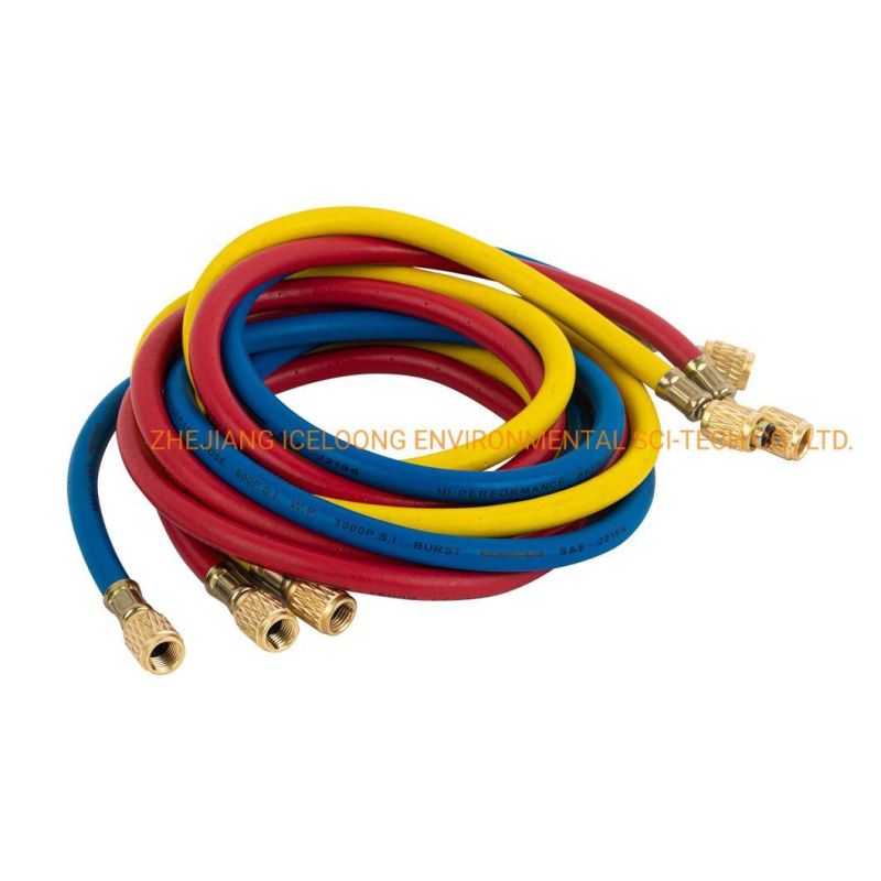 Refrigerant Charging Hose Rubber Brass 60"