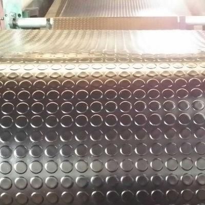 Factory Manufacture Non -Slip Round Button Coin Rubber Sheet/ Mat