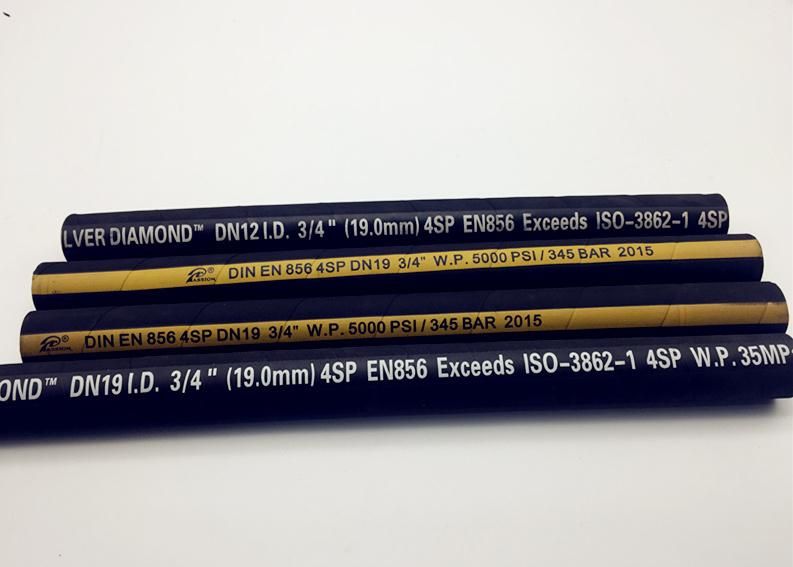 Msha Approved Four Wire Spiral En856 4sp Hydraulic Hose