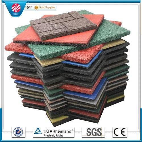 SBR Colorful Rubber Tile/Playground Rubber Tile/Outdoor Rubber Tile