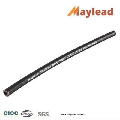 3/8 Inch High Pressure Steel Wire Braided Rubber Hose Hydraulic Hose En853 2sn SAE100r2at 1002