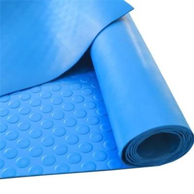 Non Slip Round Stud Coin Pattern Rubber Flooring