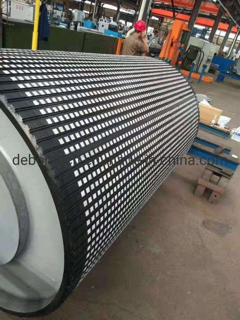 Conveyor Drive Drum Pulley Vulcanized Rubber Sheet Rubber Conveyor Pulley Lagging