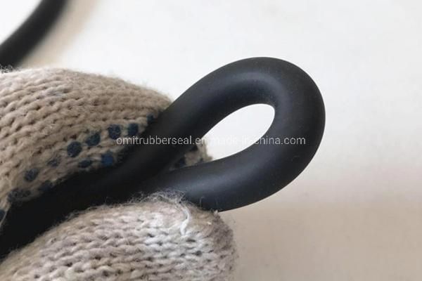 Round Soft Silicone FKM Cr EPDM Rubber Seal Cord Closed Cell Extruded Foam Sponge Elastic O Ring Cord