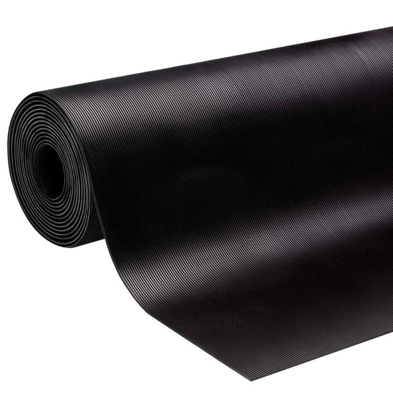 Anti-Slip Fine Ribbed Rubber Mat Corrugated Rubber Sheet