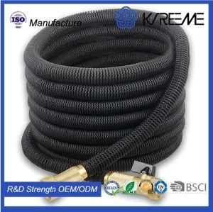25/50/75/100 Feet Expandable Garden Water Hose with Solid Brass Connector Fitting