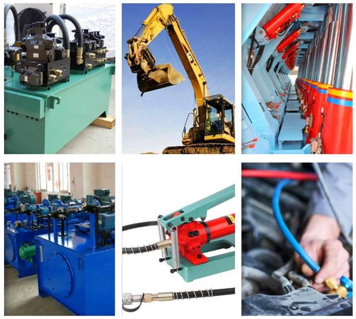 High Pressure Flexible Steel Wire Braided Rubber Reinforced Hydraulic Hose
