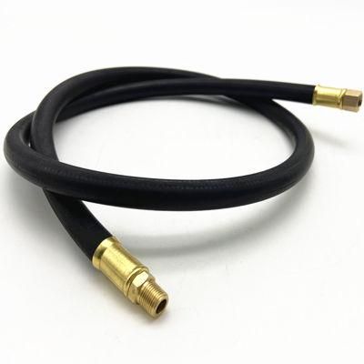 50FT 1/4&quot;Anti-Static Rubber Air Hose with Brass Fittings