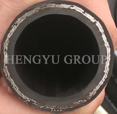 Fire Resistant 2 Layers Wire Braided Mandrel Built Rubber Hose SAE 100r2 Hydraulic Hose