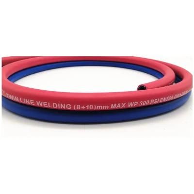 R Grade 1/4&prime;&prime; Rubber Twin Welding Hose with Fiber Reinforced