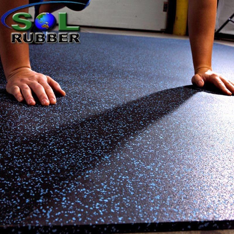 Sol Rubber Commercial Gym Fitness Rubber Tile Rubber Floor