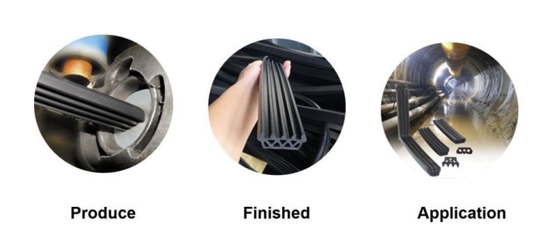 Hydrophilic EPDM Rubber Extruded Tunnel Segment Gaskets
