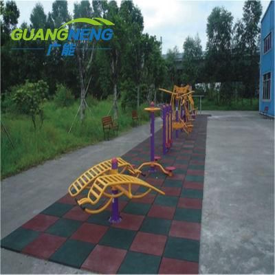 Square Playground Outdoor Kindergarten Sports Rubber Flooring Tiles