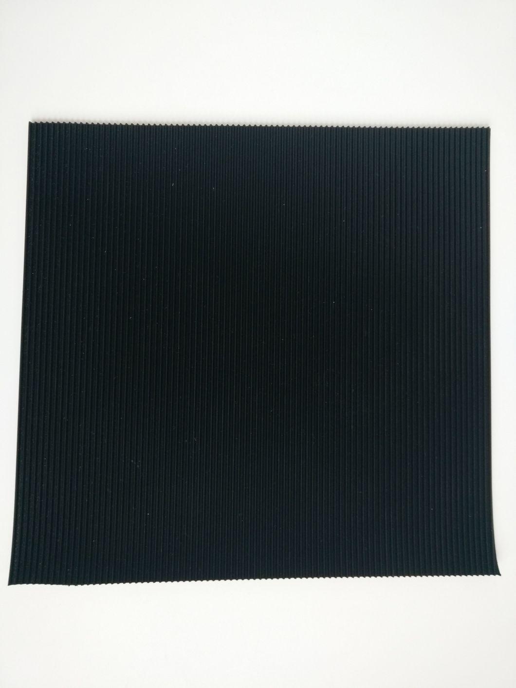 Ribbed Pattern Surface Rubber Sheets Mats Rolls Flooring