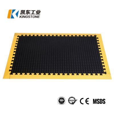 Factory Custom Interlocking Rubber Bubble Anti Fatigue Deck Mat for Dry Areas