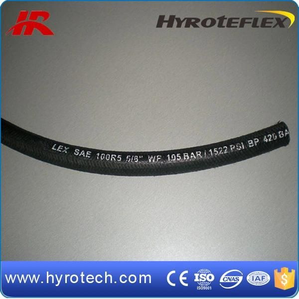 High Pressure Hydraulic Hose Withe Textile Braided Cover SAE 100r5