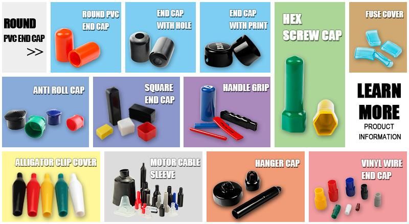 1 Inch Rubber Cap for HDPE Pipe Flexible PVC Vinyl Large Size Rebar Pole End Caps