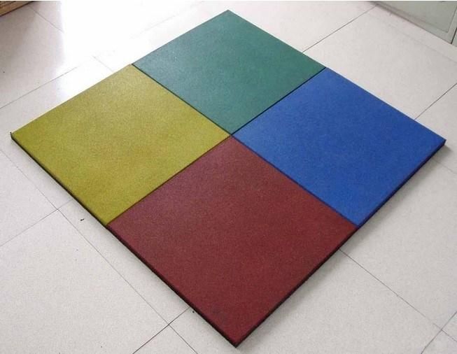 Square / Outdoor /Recycle Rubber Tile, Colorful Rubber Paver