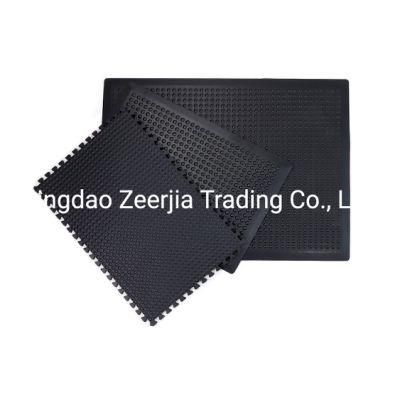 Industrial Anti Fatigue Mat Rubber Bubble Mats for Workshops/Workstation/Standing Area Floor Mats