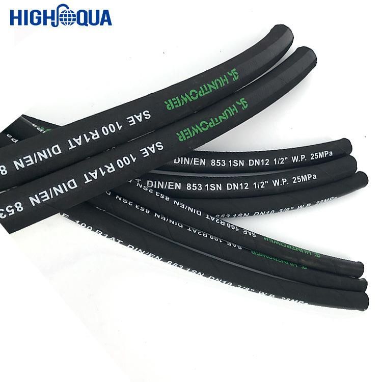 China Enpaker Steel Wire Braided Flexible Rubber Hose High Pressure Hydraulic Hose