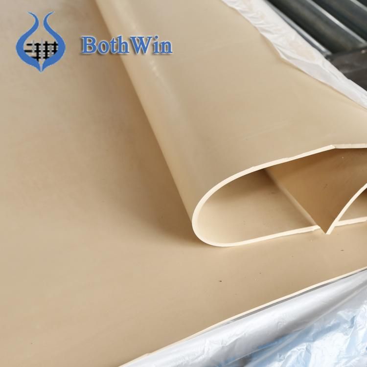 Red Latex Rubber Sheet Abrasive Stretchy Natural Rubber Sheet with One Side Buffer