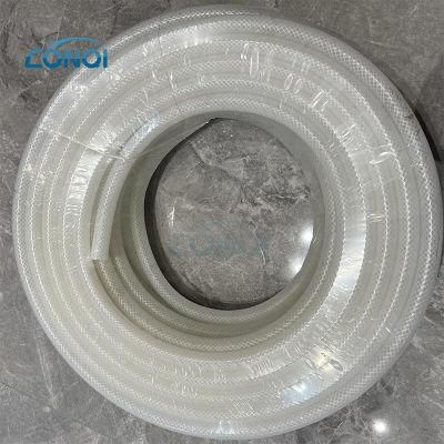 New Polyester Reinforced Braided Food Grade Silicone Hose Pipe