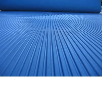 Black Board Wide/Broad Ribbed Patterned Rubber Flooring Sheet Rolls