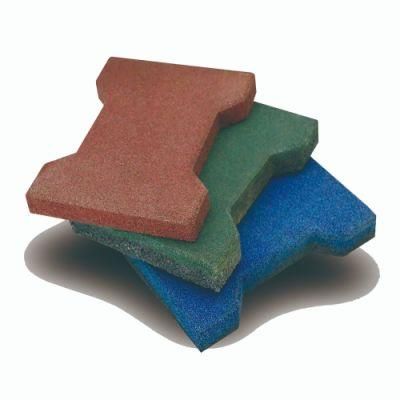 Dog Bone Rubber Paving Blocks/Pavers Pazzled Dog Bone Rubber Pavers.